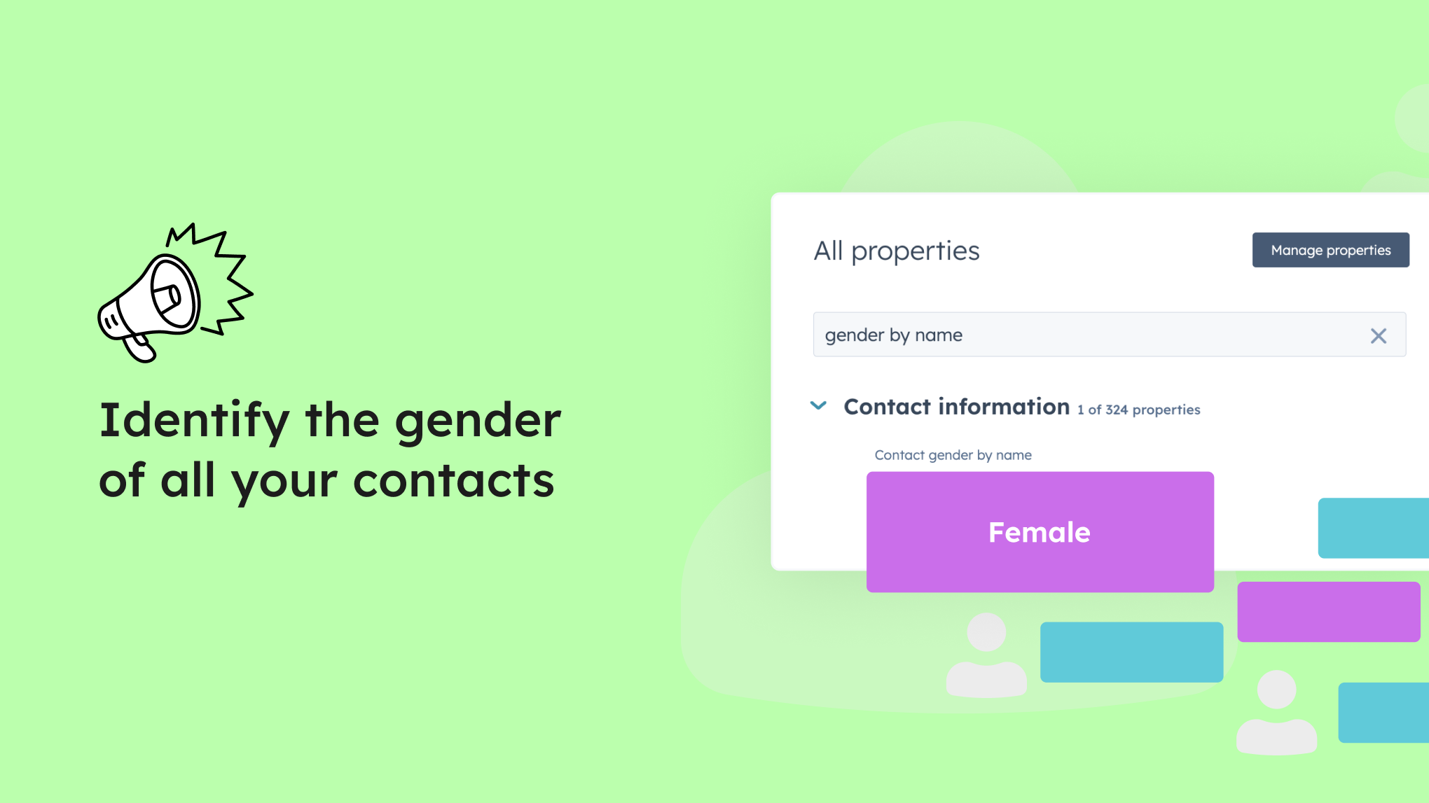 Identify the gender of all your contacts